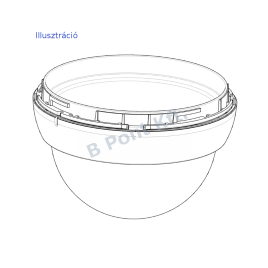 VDA-455CBL<br>Víztiszta búra Flexidome szériához